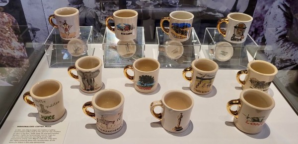 Collection of movie coffee cups