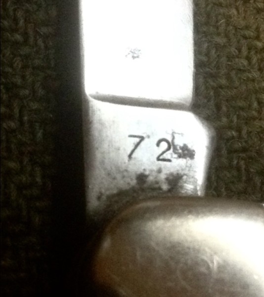 The Main Blade Back Tang Stamp.