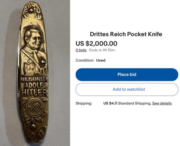 Item Description From The Seller.<br />"As i know this is 1933 Adolf Hitler Third Reich pocket knife. <br />My brother bought it long time ago. <br />Slightly used before he bought it. <br />He never use it nor clean it."