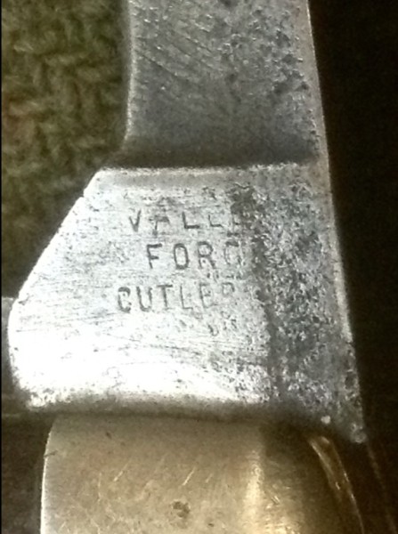 The Secondary Blade Front Tang Stamp.