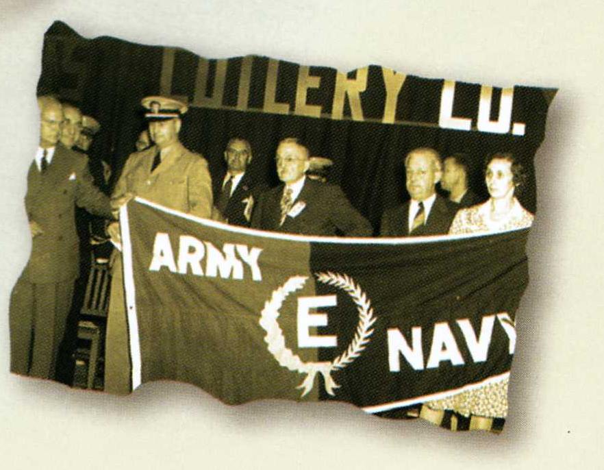 The 'E' award given to Camillus for excellence during wartime production