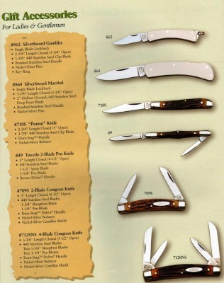 Put some class in your pocket. There seemed to have been many of the Silver Sword series knives, all with 'Lawman' type names.