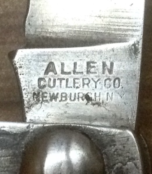 The Main Blade Front Tang Stamp.
