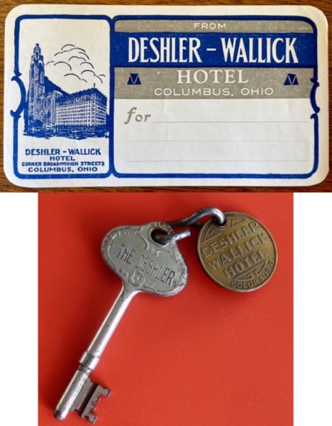 Top - Mail Address Label.<br />Bottom - Hotel Skeleton Key And Key Tag.<br />These Are NOT My Items. These Are NOT My Pictures.