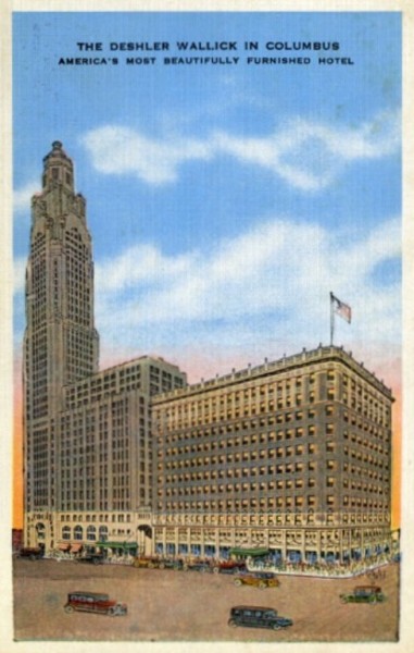 THE DESHLER-WALLICK IN COLUMBUS<br />AMERICA'S MOST BEAUTIFULLY FURNISHED HOTEL.<br />This Is NOT My Item. This Is NOT My Picture.