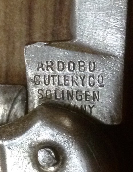 The Secondary Blade Front Tang Stamp.