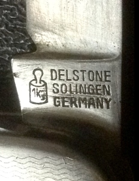 The Main Blade Front Tang Stamp.