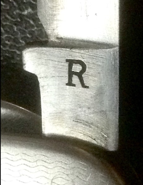 The Secondary Blade Front Tang Stamp.