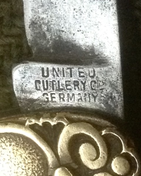 The Main Blade Front Tang Stamp.