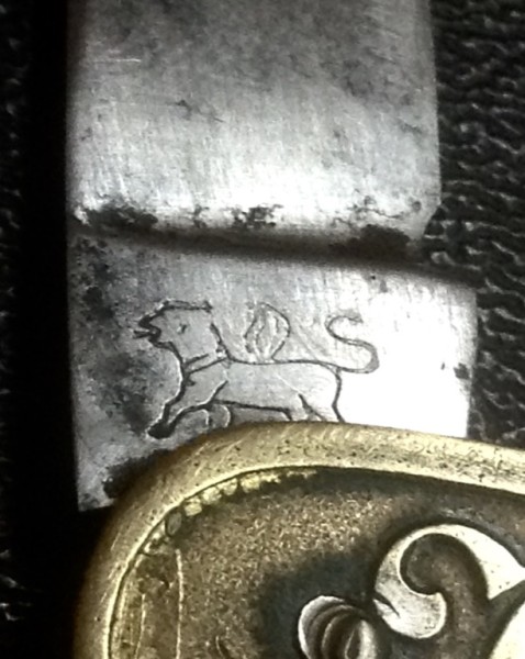 The Main Blade Back Tang Stamp.