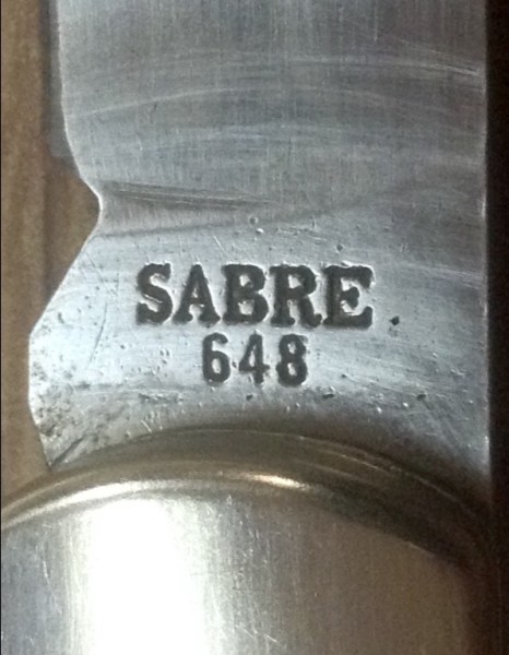 The Main Blade Front Tang Stamp.