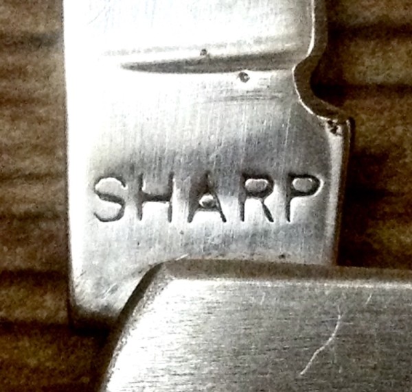The Main Blade Back Tang Stamp.