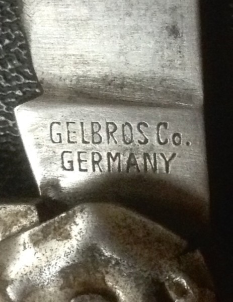 The Main Blade Front Tang Stamp.
