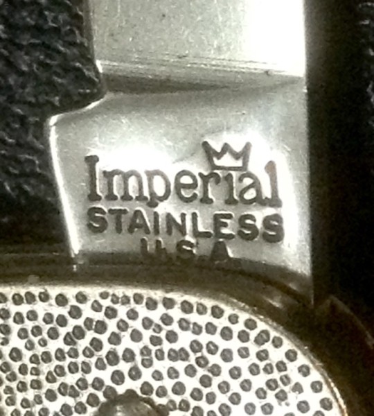 The Main Blade Front Tang Stamp.
