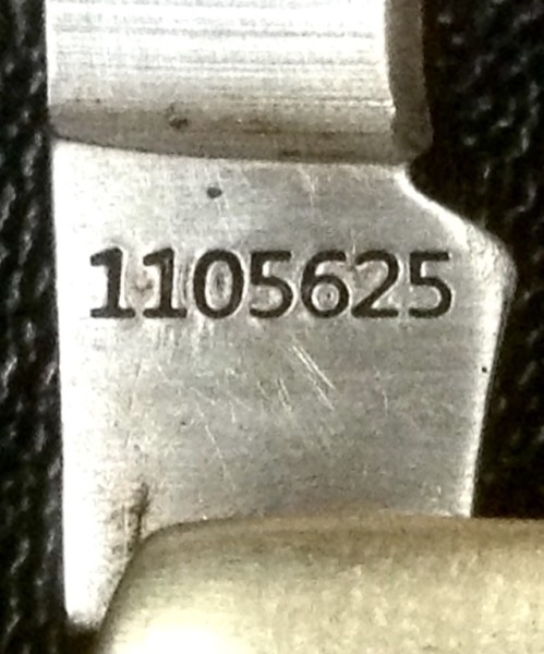 The Main Blade Back Tang Stamp.