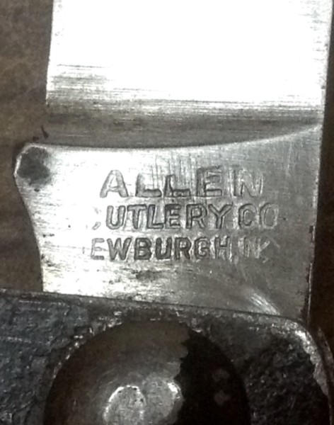The Main Blade Front Tang Stamp.