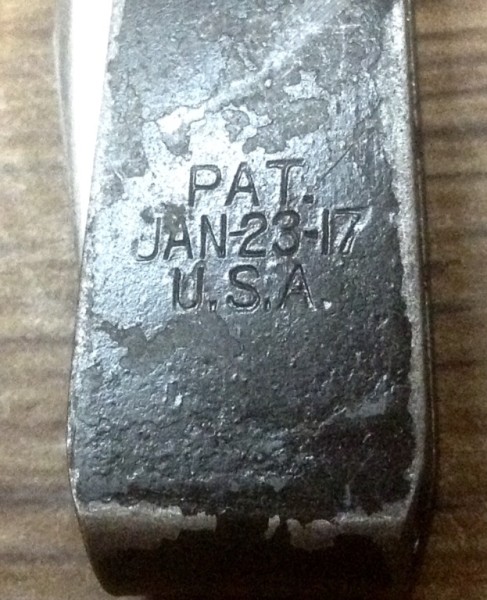 The Patent Date Handle Stamp.