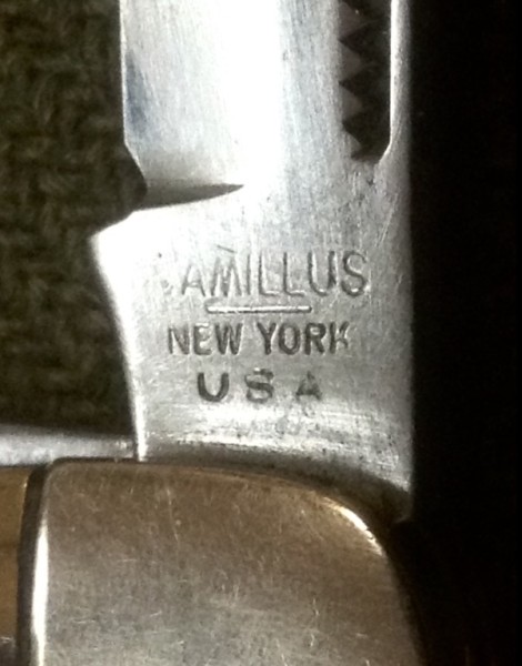The Main Blade Front Tang Stamp.