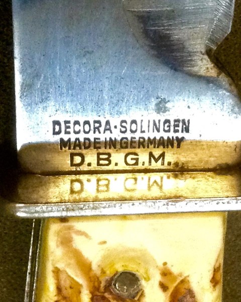 The Blade Back Stamp.
