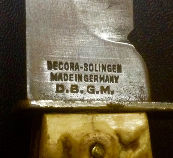 The Blade Back Stamp.