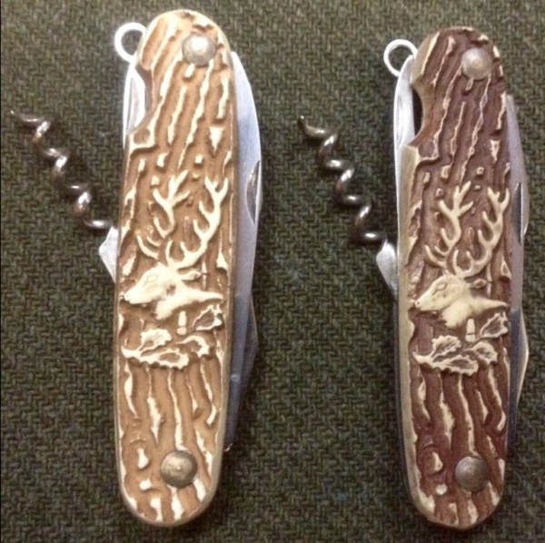 These Two Pocket Knives Have A Lanyard Loop Or Ring.