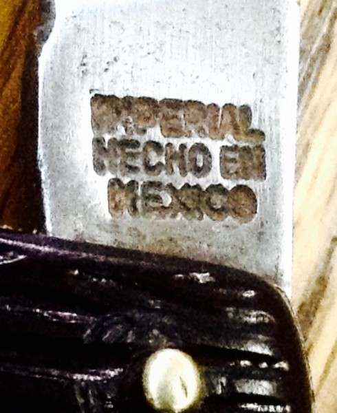 Pocket Knife #2.<br />The Main Blade Front Tang Stamp.