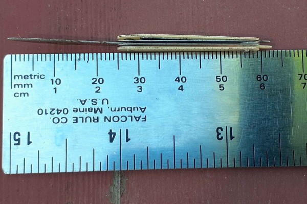 Blade isn't really sharpened at all.