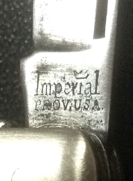 The Main Blade Front Tang Stamp.