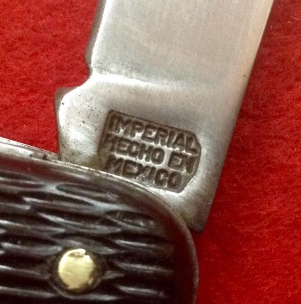 The Main Blade Front Tang Stamp.