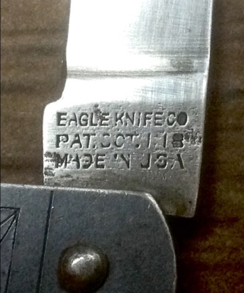 The Main Blade Front Tang Stamp.