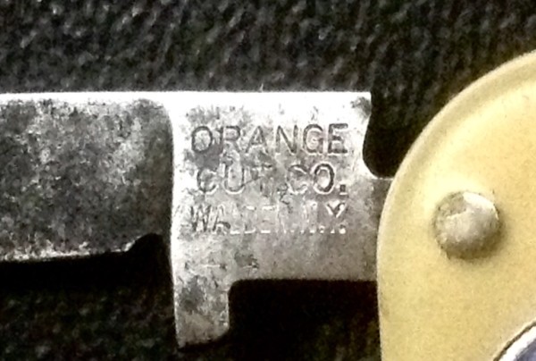 The Main Blade Front Tang Stamp.