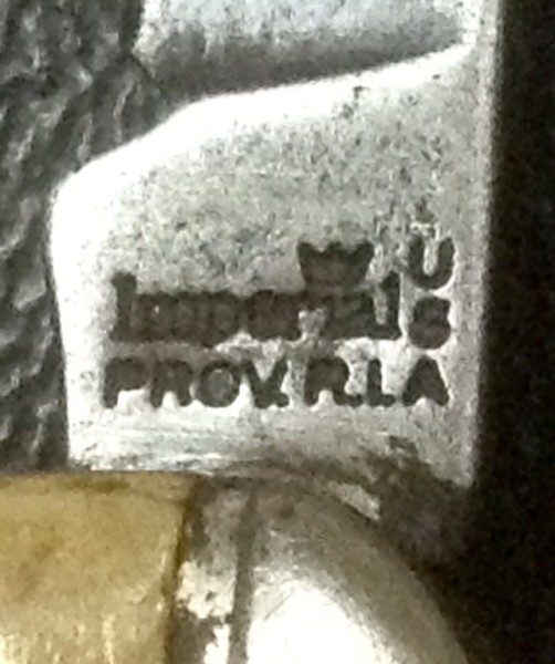 The Main Blade Front Tang Stamp.