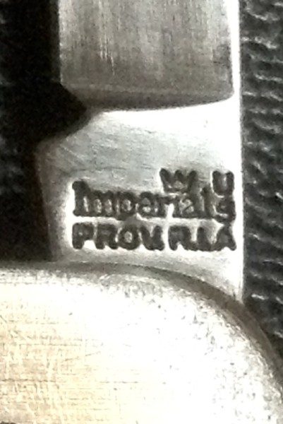 The Main Blade Front Tang Stamp.
