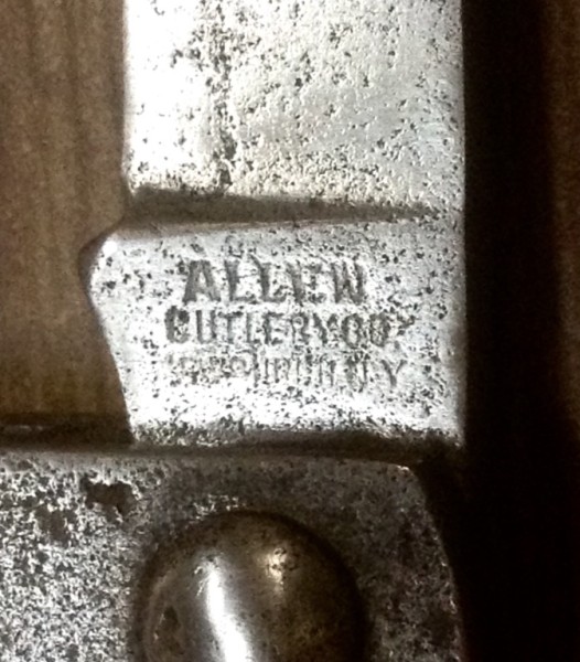 The Main Blade Front Tang Stamp.