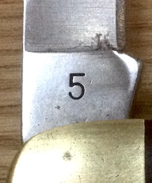 The Main Blade Back Tang Stamp.