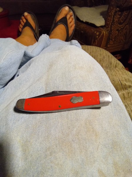 Sittin' in my recliner admiring my 1st red Pal.