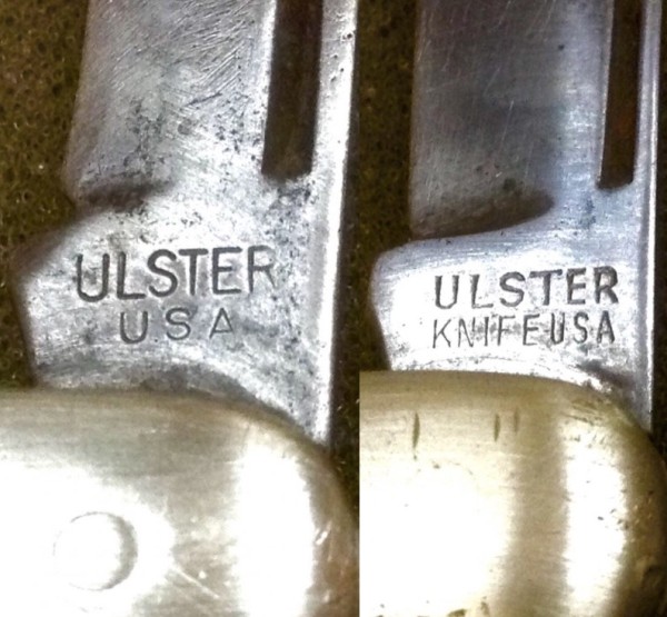 Tang Stamp(s) #4 &amp; #5.<br />Left - The Main Blade Front Tang Stamp.<br />Right - The Main Blade Front Tang Stamp.
