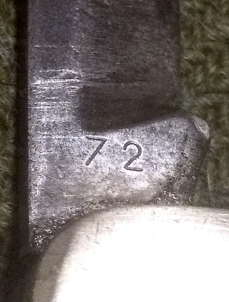 The Main Blade Back Tang Stamp.