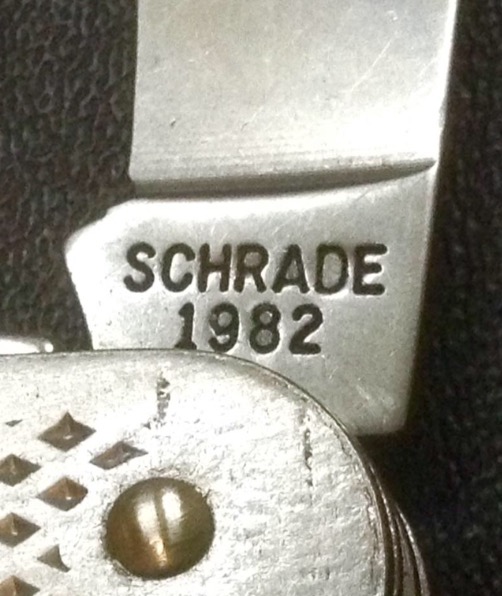 My SCHRADE 1982.