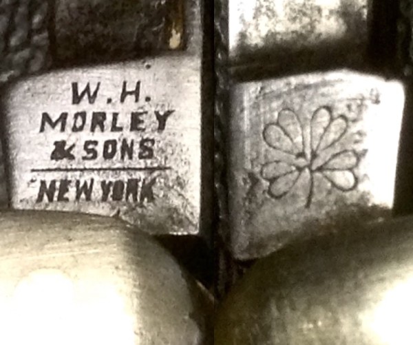 Left - The Main Blade Front Tang Stamp.<br />Right - The Main Blade Back Tang Stamp