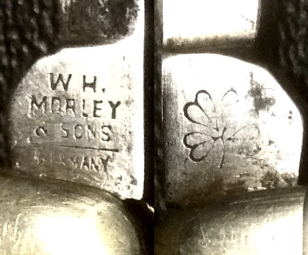 Left - The Secondary Blade Front Tang Stamp.<br />Right - The Secondary Blade Back Tang Stamp.