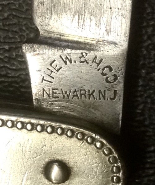 The Main Blade Front Tang Stamp.