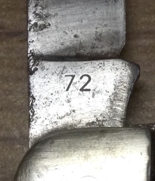 The Main Blade Back Tang Stamp.