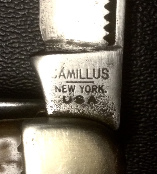 The Main Blade Front Tang Stamp.