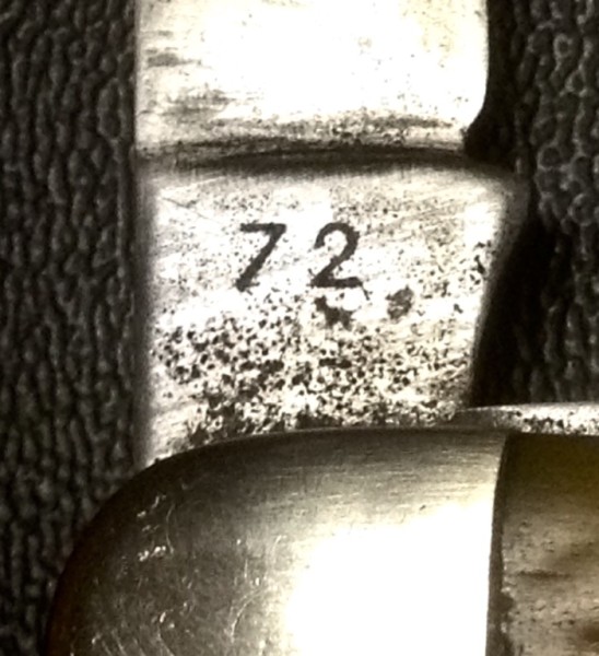 The Main Blade Back Tang Stamp.