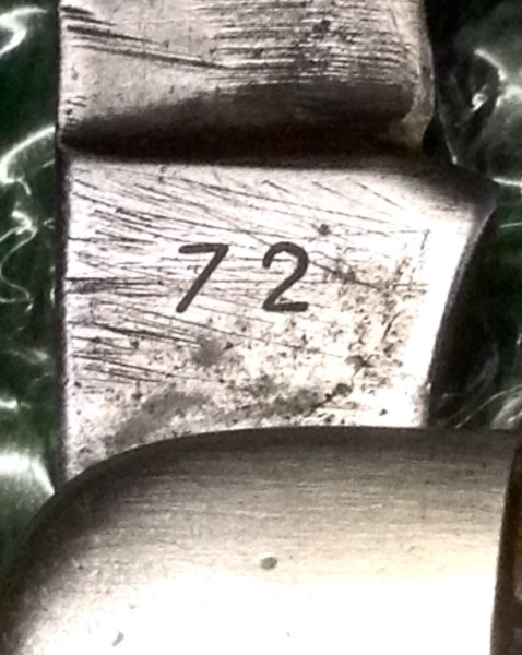 The Main Blade Back Tang Stamp.