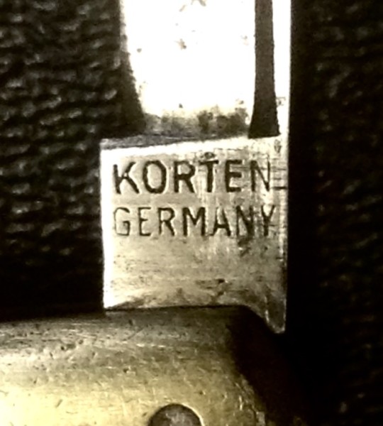 The Main Blade Front Tang Stamp.