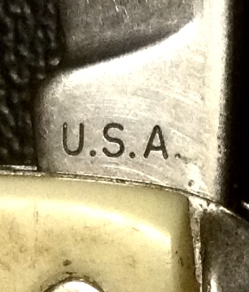 The Main Blade Front Tang Stamp.<br />&quot;Probably&quot; Made By COLONIAL.