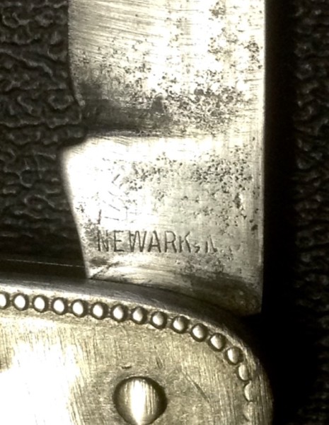 The Main Blade Front Tang Stamp.