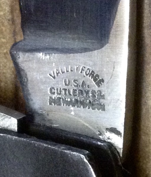 The Main Blade Front Tang Stamp.